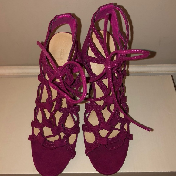 Charlotte Russe Lace-Up High Heels - Picture 3 of 10